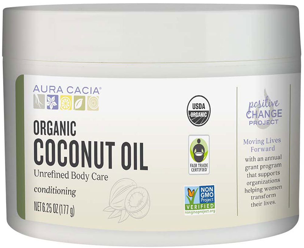AURA CACIA Coconut Skin Care Oil Organic (177 Grams)