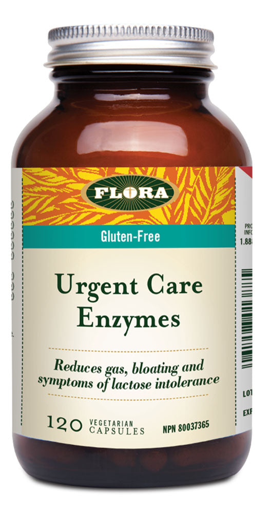 FLORA Urgent Care Enzymes (120 veg caps)