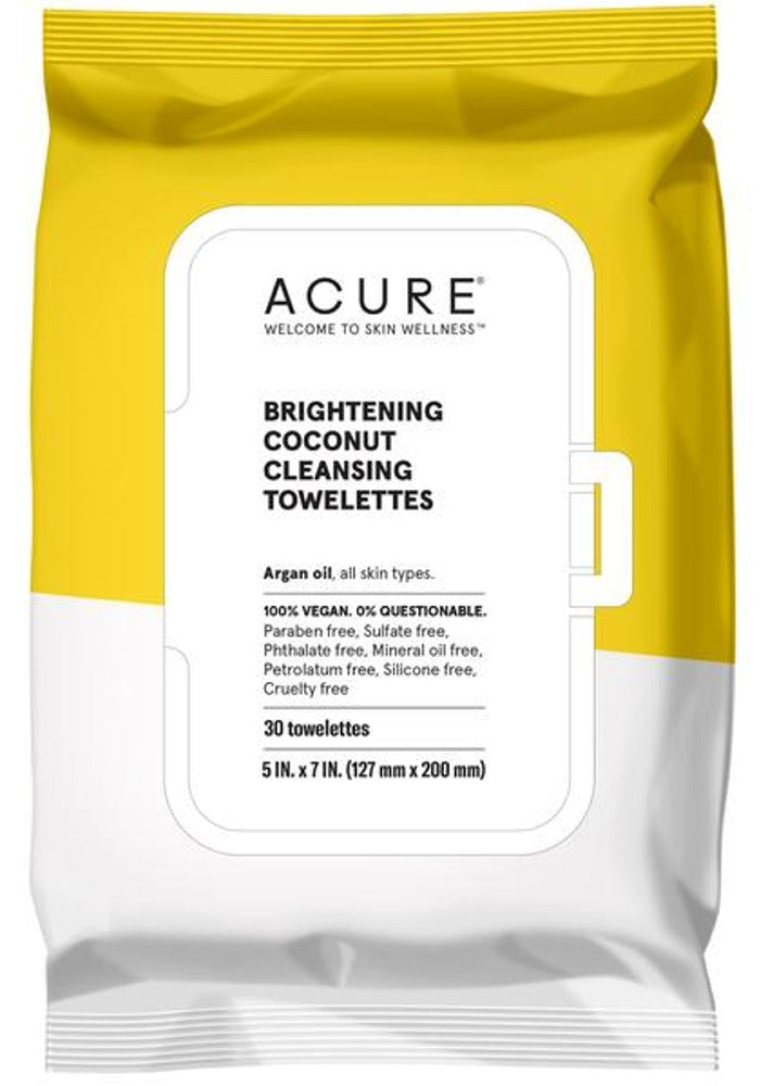 xx ACURE Brightening Coconut Towelettes Tray (3-Pack)