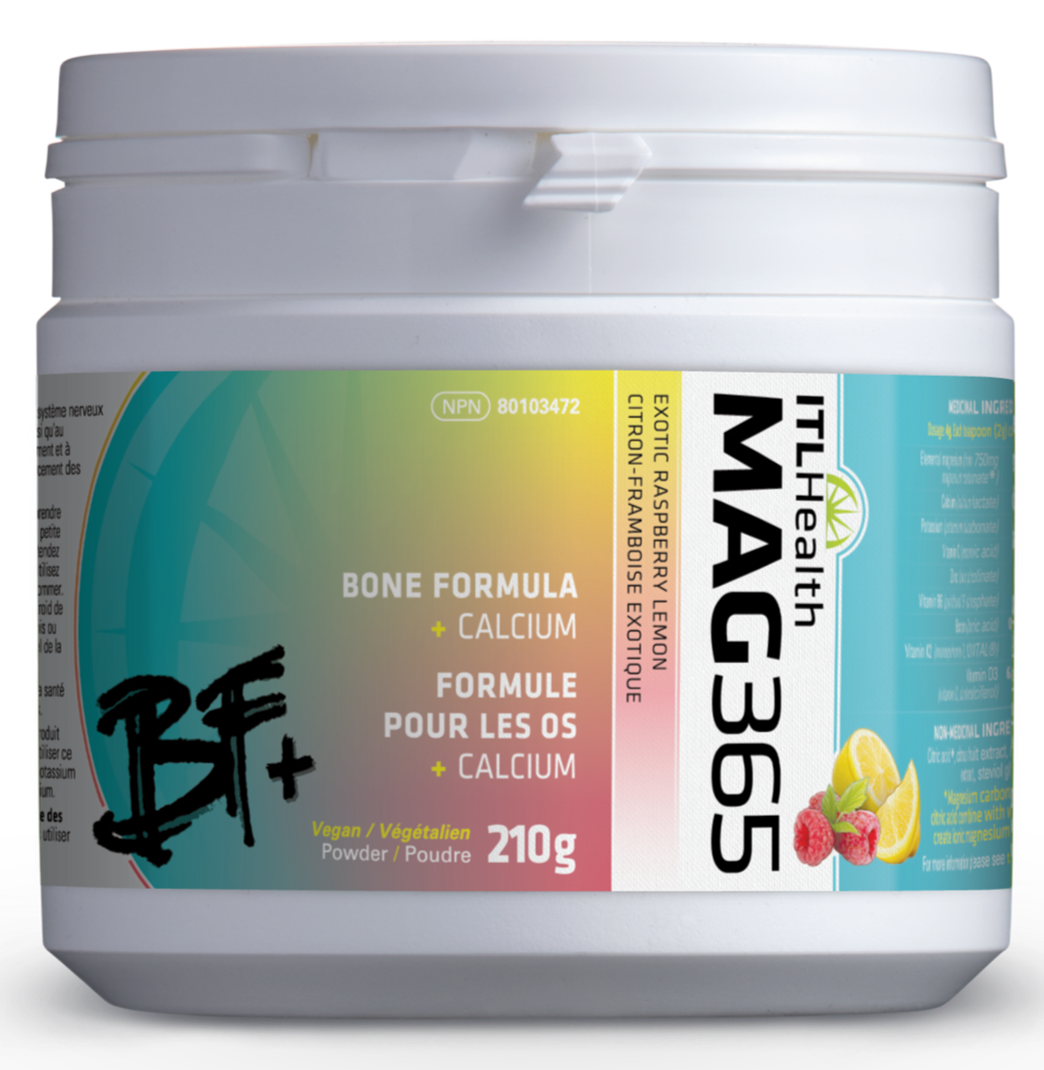 ITL HEALTH MAG365 Bone Formula + Calcium (Exotic Raspberry Lemon)